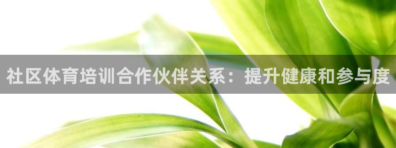 富联娱乐平台开户条件要求：社区体育培训合作伙伴关系：